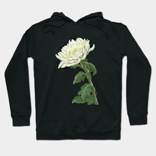 white flower Hoodie